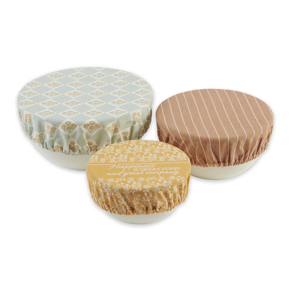 Comfort Food Reusable Bowl Covers Set Of 3